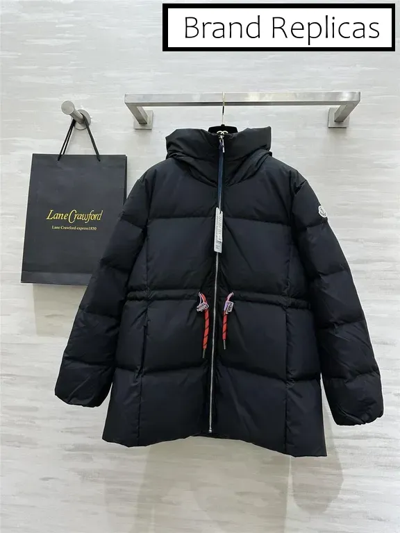 Moncler drawstring waist down jacket